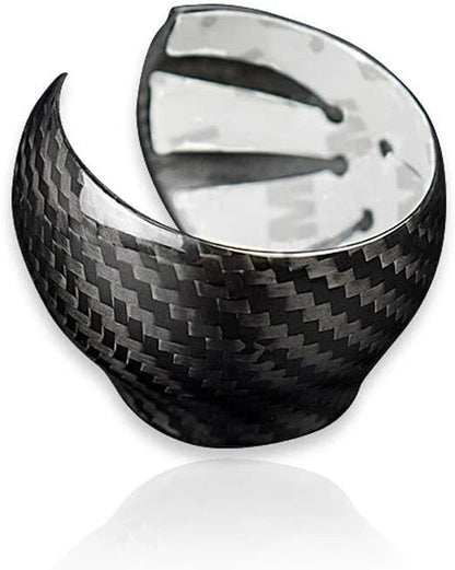 Real Carbon Fiber Gear Shift Knob Head Caps Cover Trim For Audi Q3 2013-2018