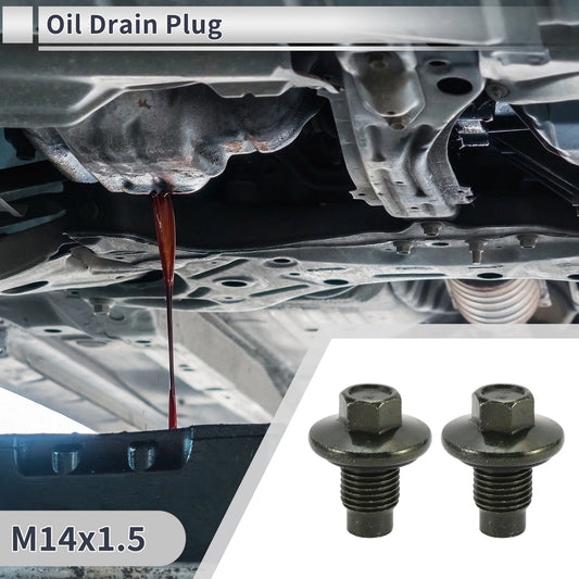 Set M14x1.5 1.34" Engine Oil Drain Plug W/ O Ring for Car Motorcycle