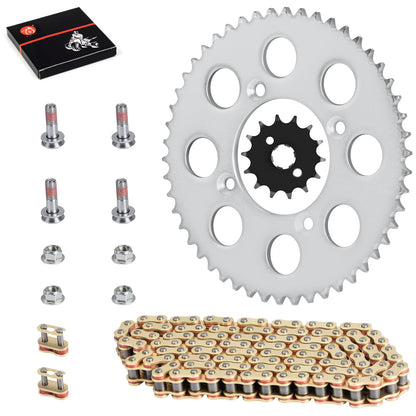 Drive Sprocket Chain w/ Bolts for Honda XR100R/CRF100F
