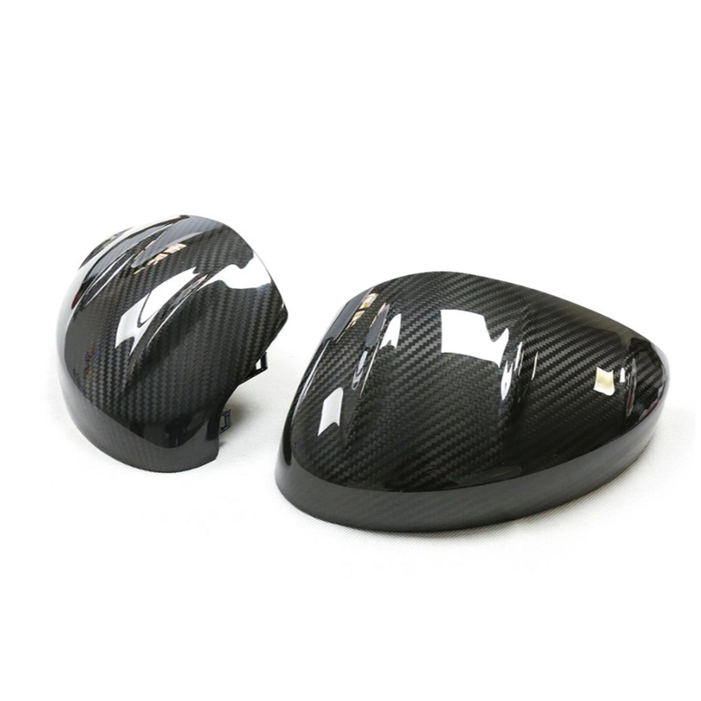 2 x Rear View Mirror Covers for Honda Civic 11th Gen (2022-2023) Black Carbon Fiber