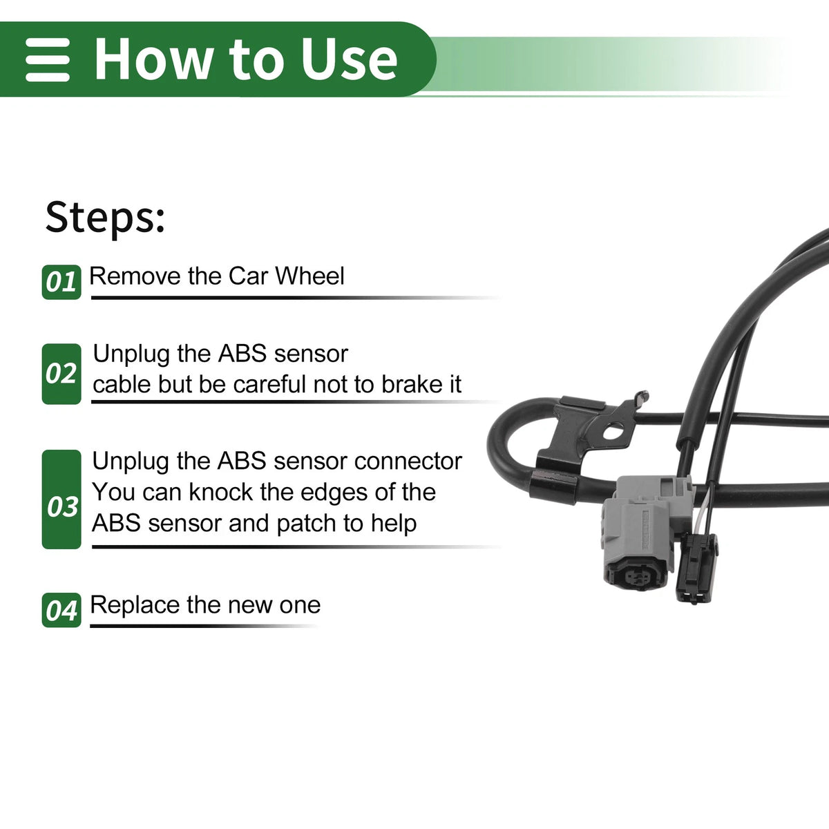 ABS Wheel Speed Sensor for Toyota Venza 2009-2015 (2 x Sensors)