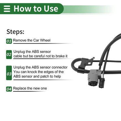 ABS Wheel Speed Sensor for Toyota Venza 2009-2015 (2 x Sensors)