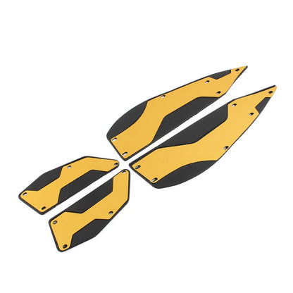 Gold Aluminum Floorboard Kit for Yamaha XMAX 250 300 400 (2017-2023)
