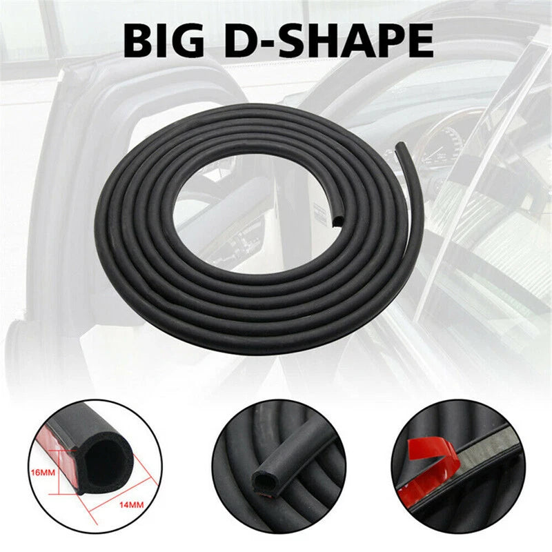 13Ft D-Shape Rubber Door Seal Strip for Ford