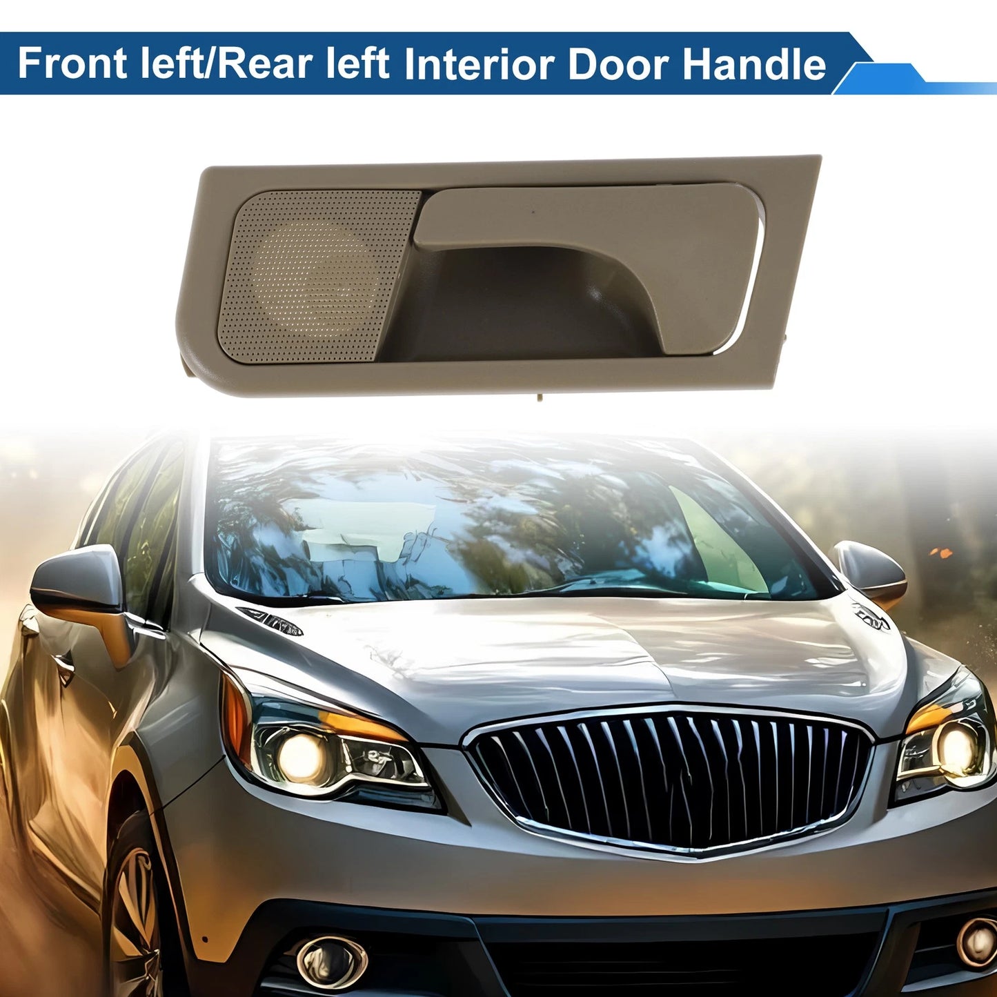 Front Passenger Side Interior Door Handle Beige for Buick Excelle (2003–2008)
