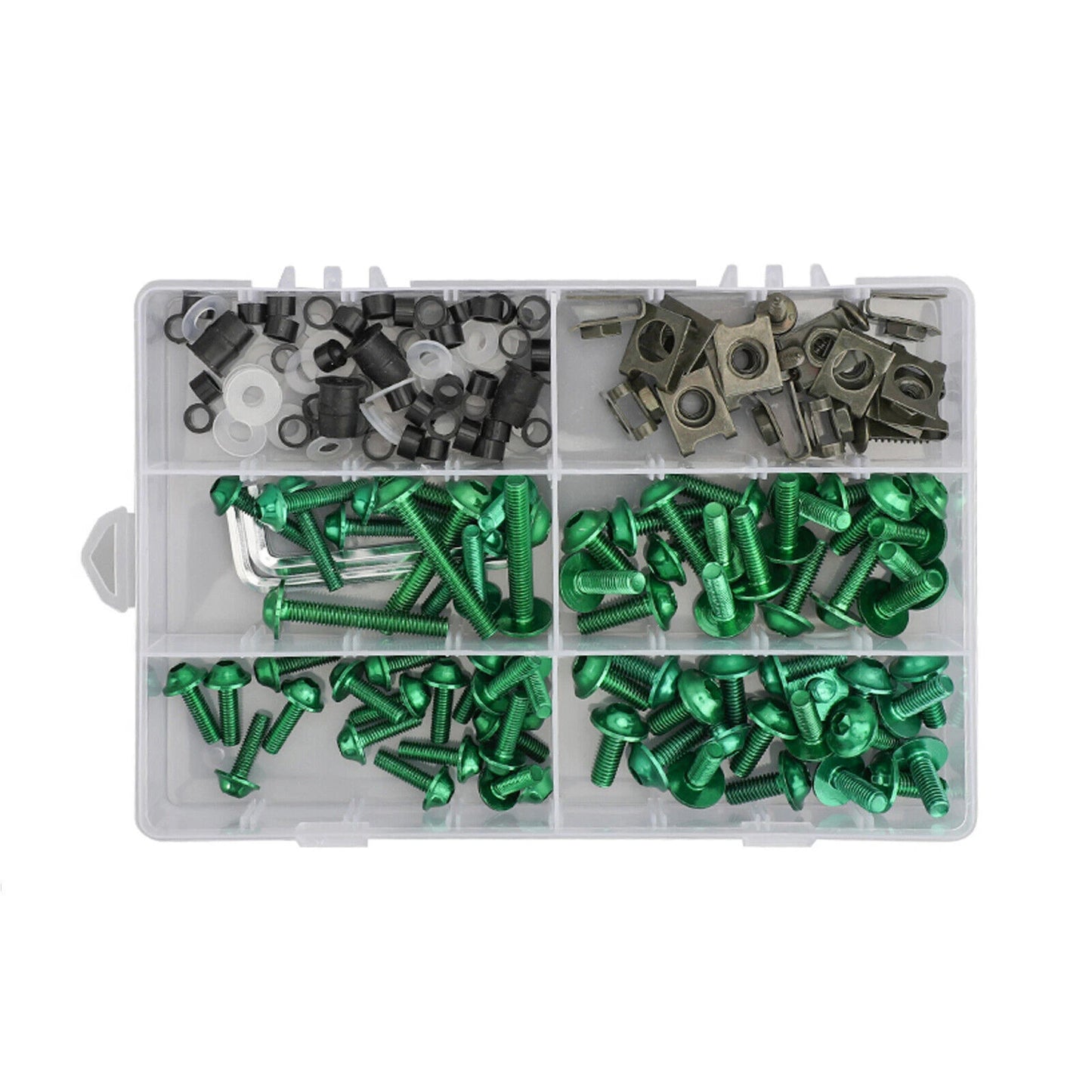 177 x Green Fairing Bolts M5/M6 for Motorcycle F3