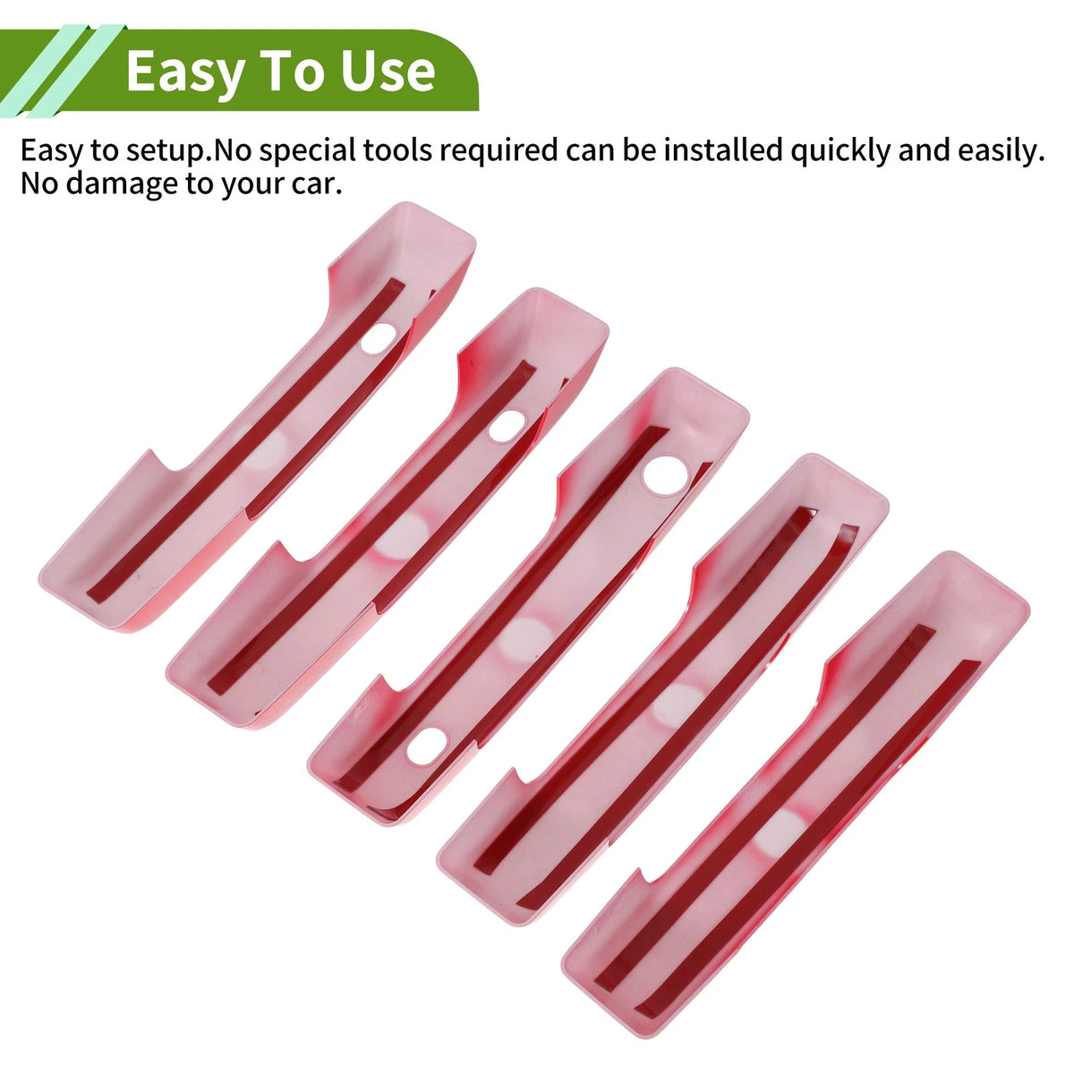 Exterior Door Handle Cover Trim for Ford Bronco (2021-2025) - Red ABS Set