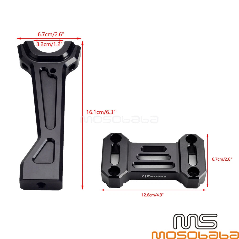 Tall Handlebar Risers w/Top Clamp Cover for Harley Pan America 1250 (2021-2023)
