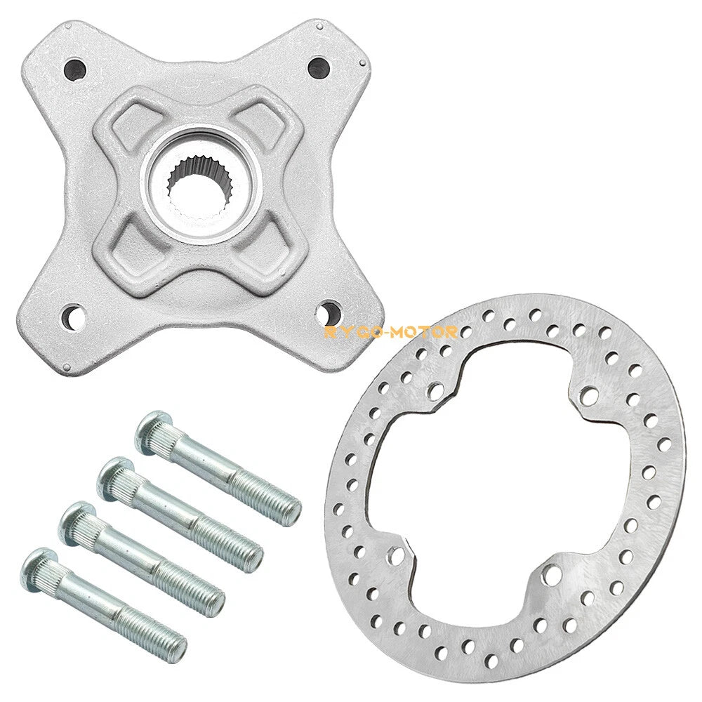 Front Wheel Hub & Brake Rotor w/Studs for Polaris Sportsman 550 850 1000 X2/XP