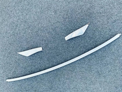 Chrome Front Lower Bumper Grille Cover Trim for Toyota Harrier Venza (2020-2024)