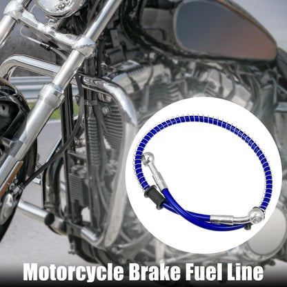 Fitting Ends 60cm 10mm Braided Brake Clutch Oil Hoses Blue for Motorcycle