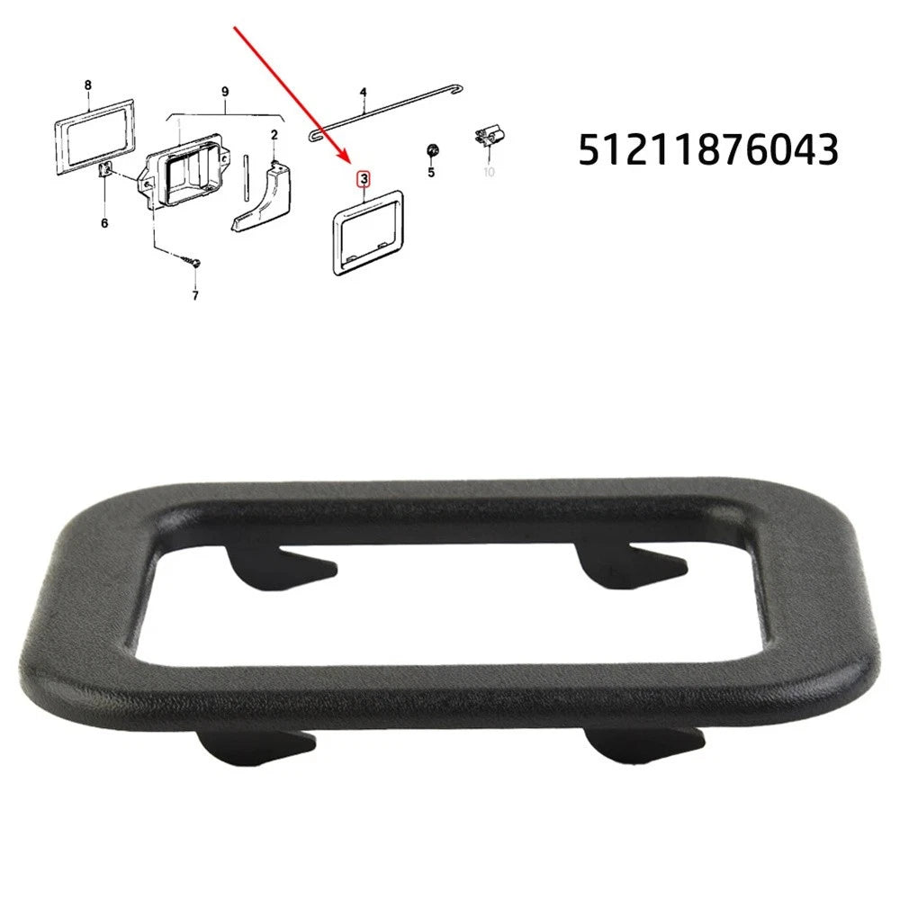 Interior Door Handle Trim Bezel for BMW E30 E28 E23 E24 3 5 7 Series (1982-1994)