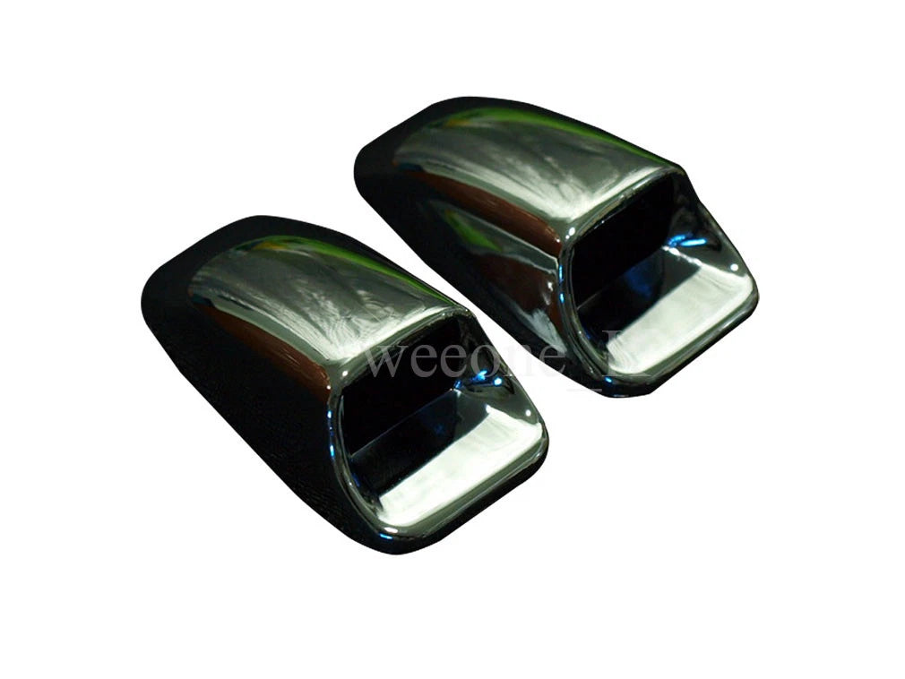 2 x Chrome Washer Jet Covers for Corolla, Eclipse, 240SX