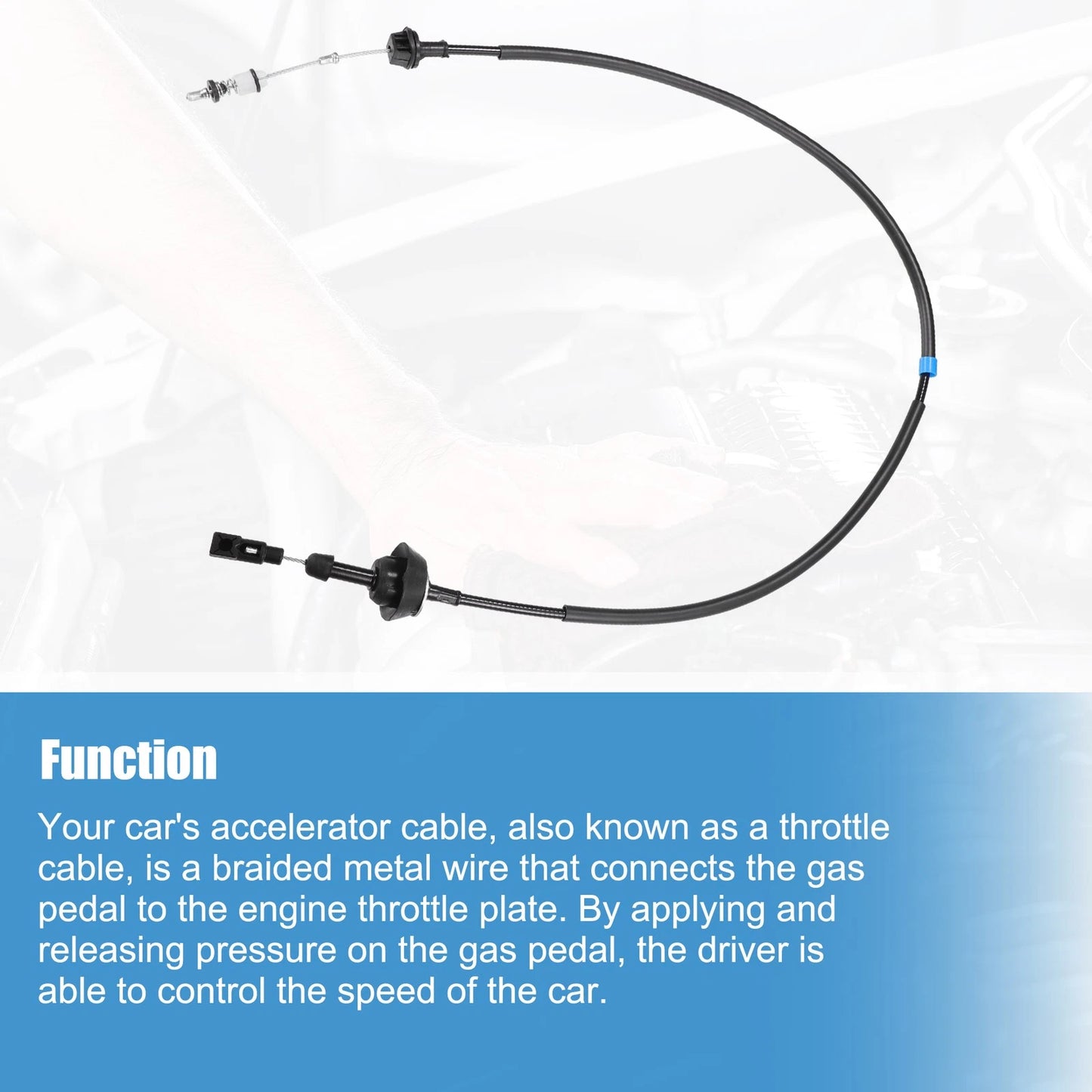 Throttle Body Accelerator Cable for Dodge Ram 2500 3500 (1994-1998)