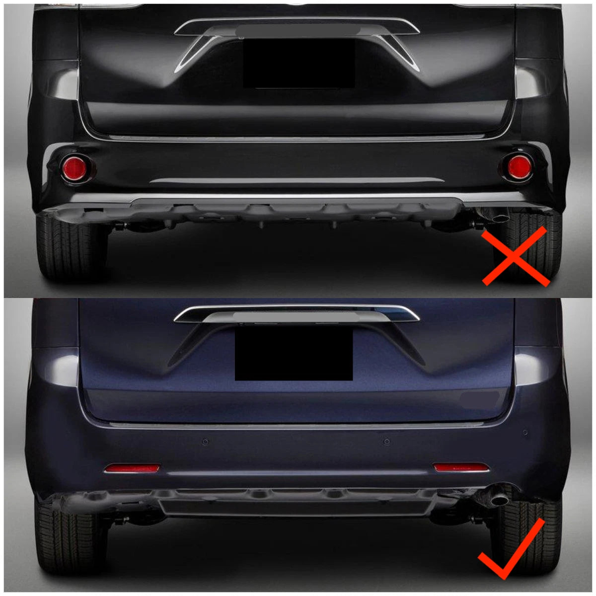Chrome Fog Light Lamp Lid Set Cover Trim for 2018-2020 Toyota Sienna