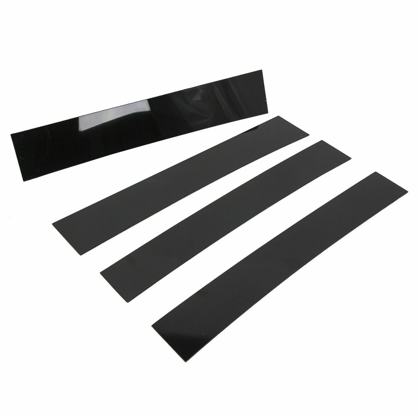4pc Black Pillar Posts Door Trim Cover for Cadillac Escalade (2007–2014)