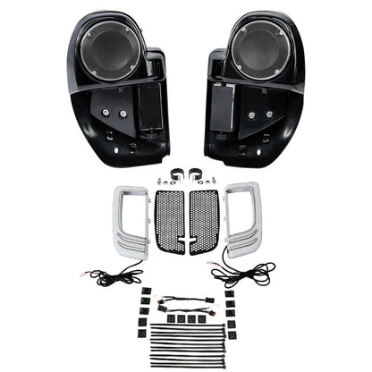Vented Fairing Speaker Pod Grill Signal Light for Harley Touring (2014-2024)
