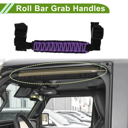 Roll Bar Grab Handles for Jeep Wrangler 2024-2025 - Purple