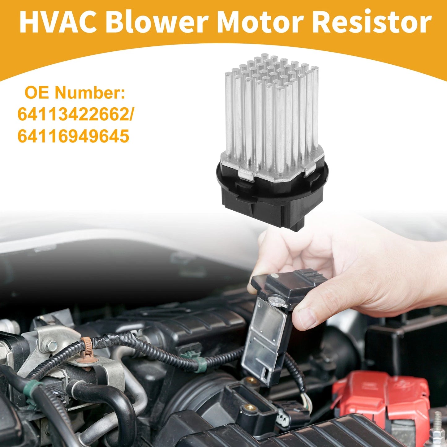HVAC Blower Motor Resistor for BMW E70 (2006-2013) - Durable Plastic & Metal 1 x Pc
