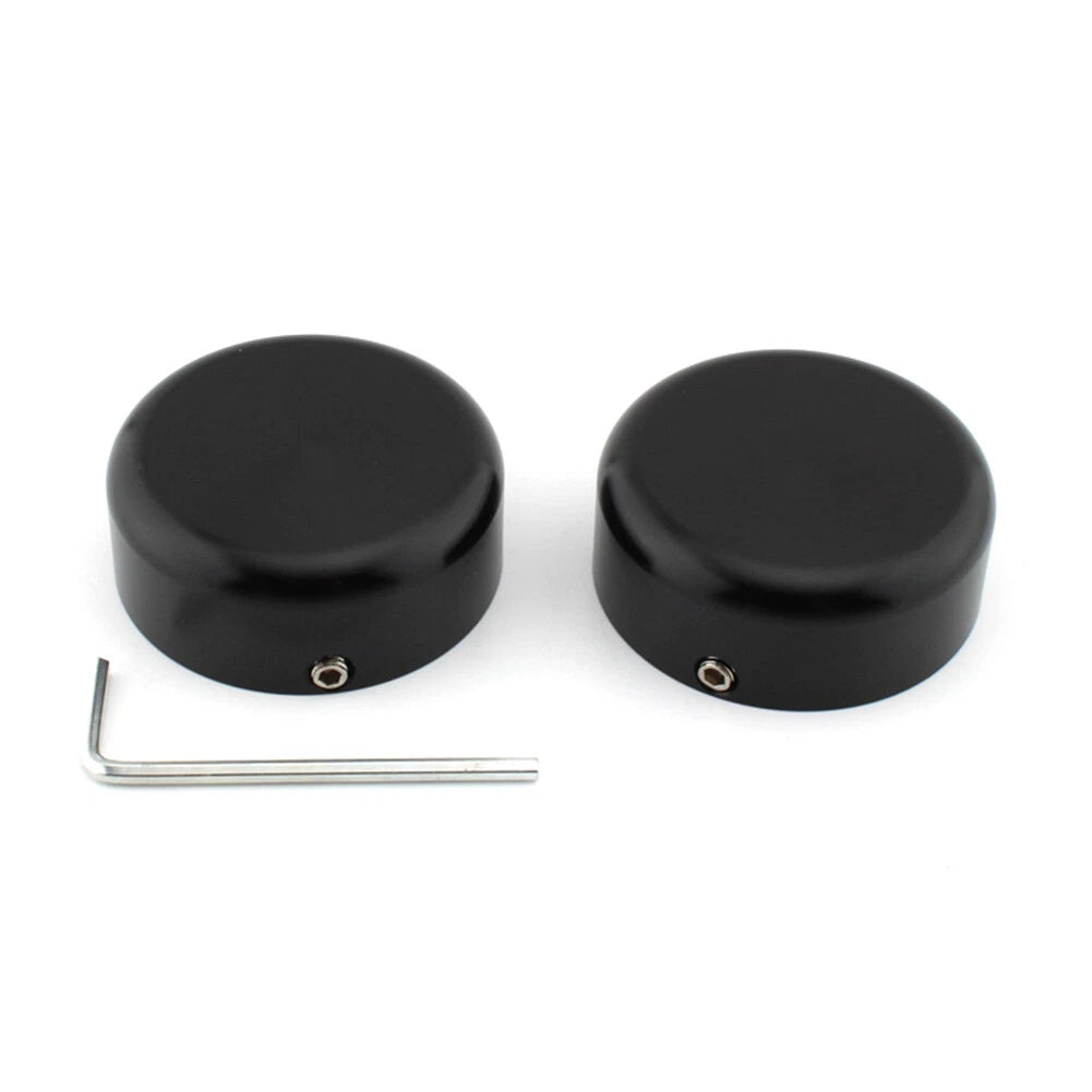 Black Front Fork Cover Caps for Harley Sportster S 1250 RH1250 (2021-2023)