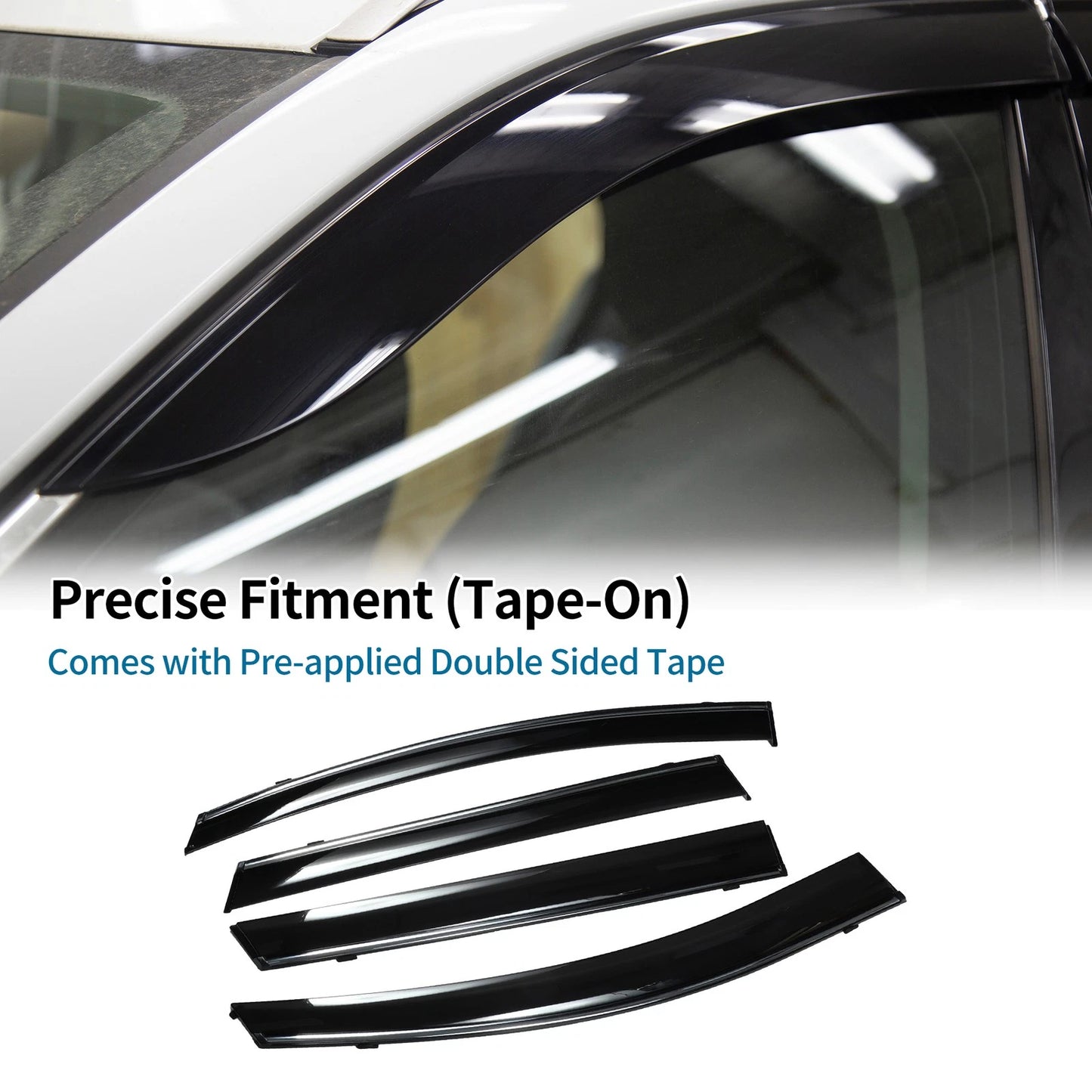 Window Deflectors 1 Set for Ford Edge (2015)