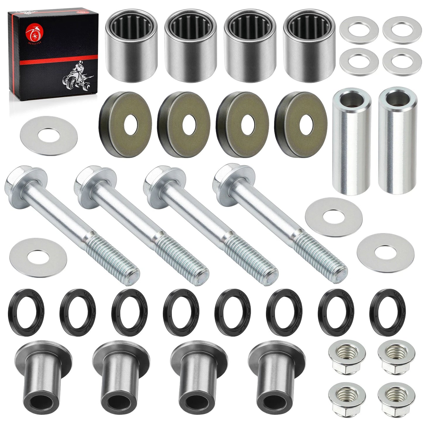 A-Arm Bearing Bushing & Bolt Kit for Suzuki Arctic Cat 400 DVX 2004-2008