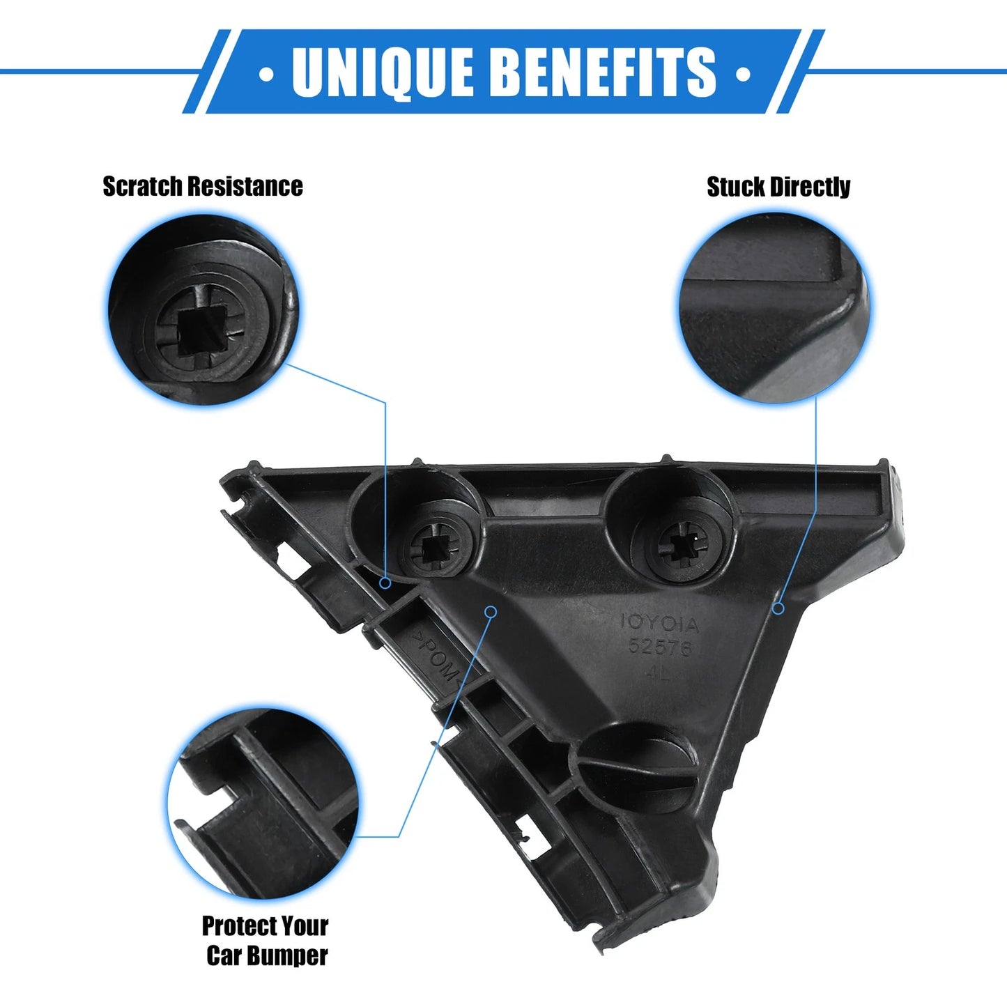 1 Pair Car Bumper Mounting Support Bracket for Toyota Camry (2007–2011)
