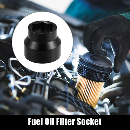Fuel Oil Filter Cap Socket Removal Tool for Ford 6.0L 6.4L (2003-2010)