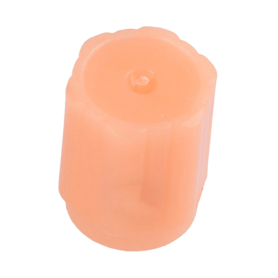 4 x Orange Fluorescent Tire Valve Caps for Car Wheel Stems