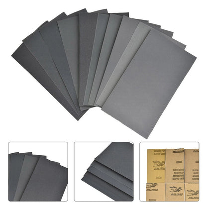 Wet/Dry Sandpaper 400/600/800/1000/1200/1500/2000/2500/3000 Grit Tools Supplies
