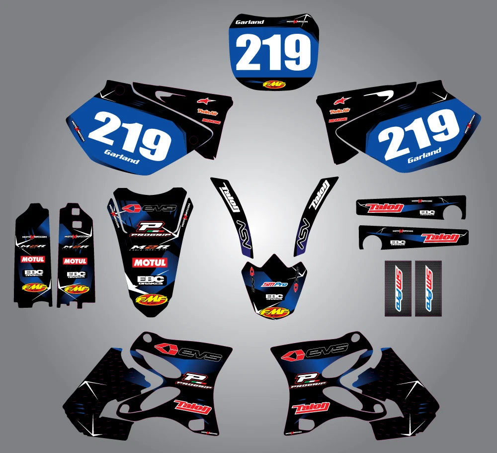 Custom Graphics Kit for Yamaha YZF 250 (2003-2005) - Barbed Style Stickers