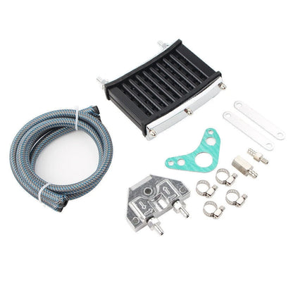 Engine Oil Cooler Kit for 125CC 140CC 150CC Motorcycle - Black