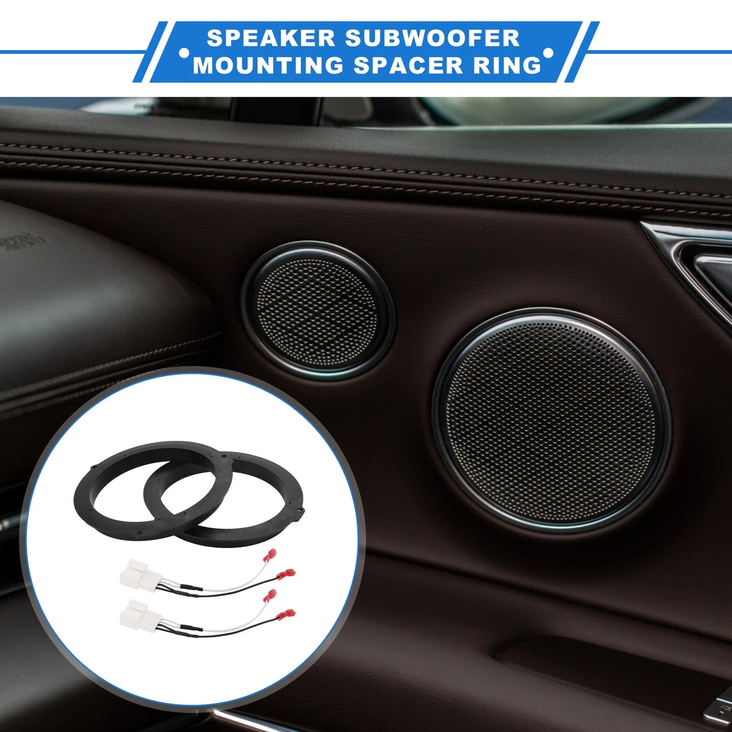Speaker Spacer Ring for Ford Escape 6.5" Tweeter Speakers 2 x Set