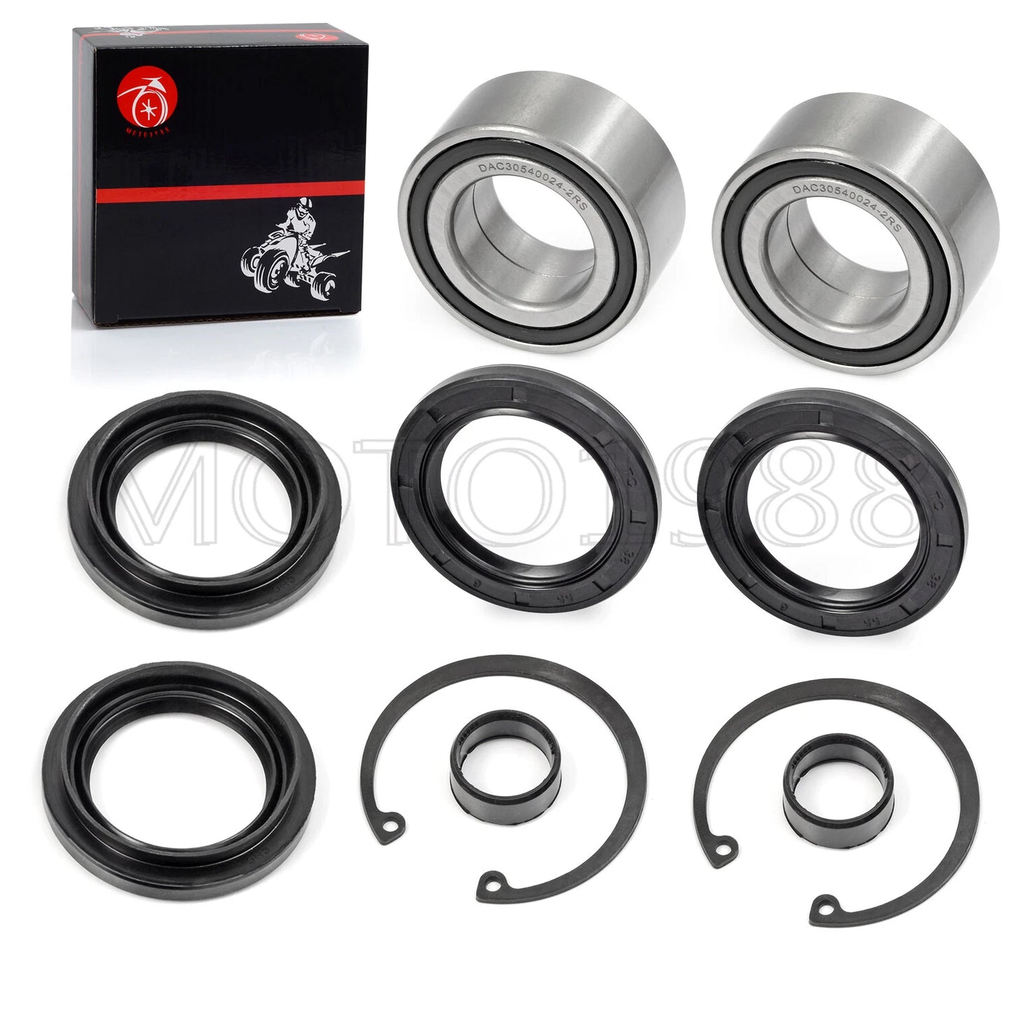 Front Wheel Bearings Seals Kit for Honda Foreman Rubicon 500 (2005–2014)