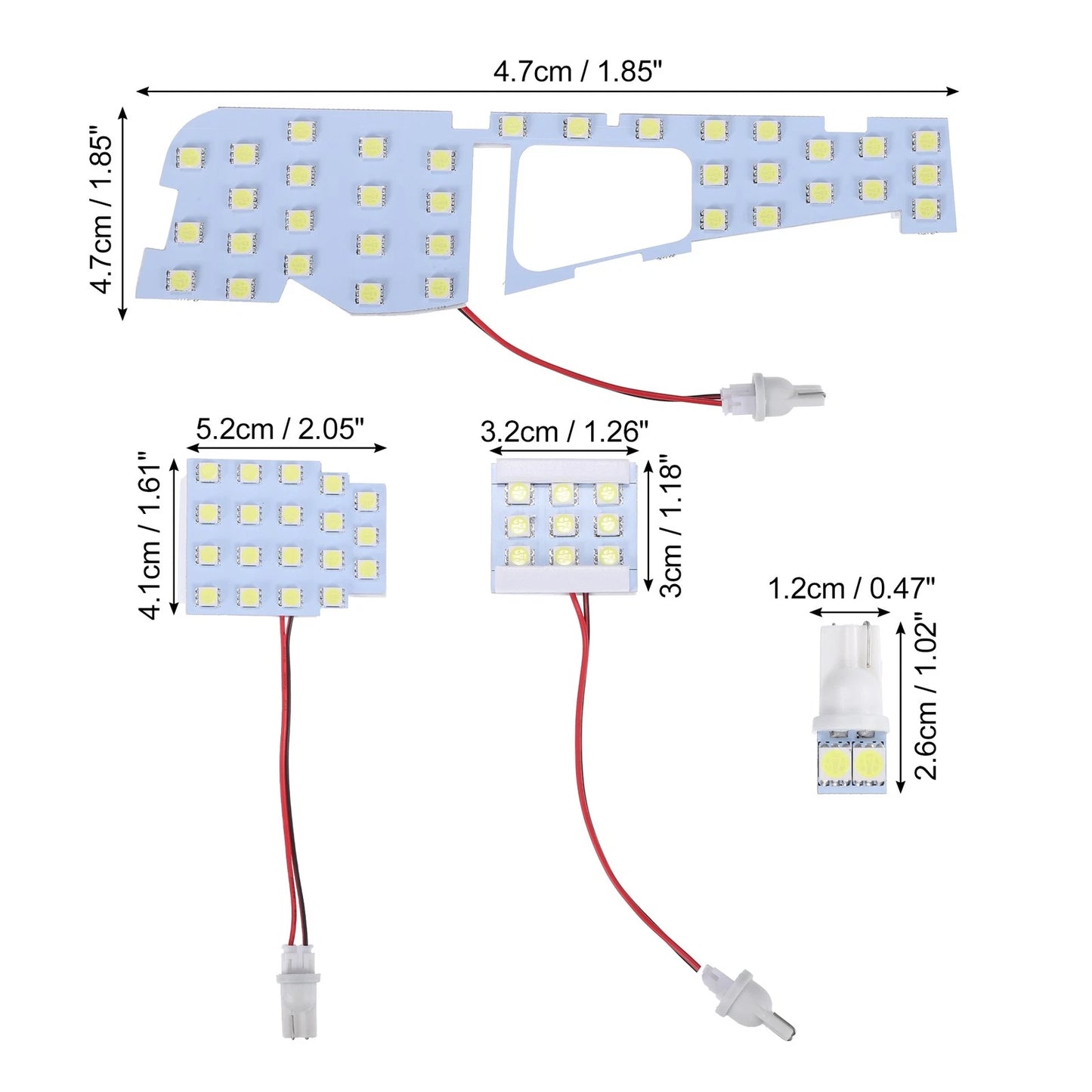 5050SMD 6000K Car Interior Dome Light for Toyota Alphard Vellfire (2015-2023)