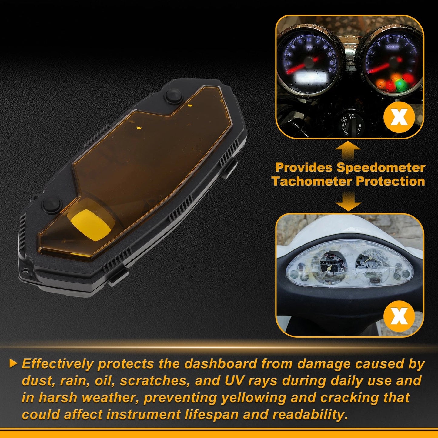 Speedometer / Plastic / Gauge Cover for Kawasaki Z1000 (2010–2013)