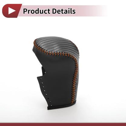 Gear Shift Knob Cover for Honda Accord 2008-2012 Black Carbon Fiber