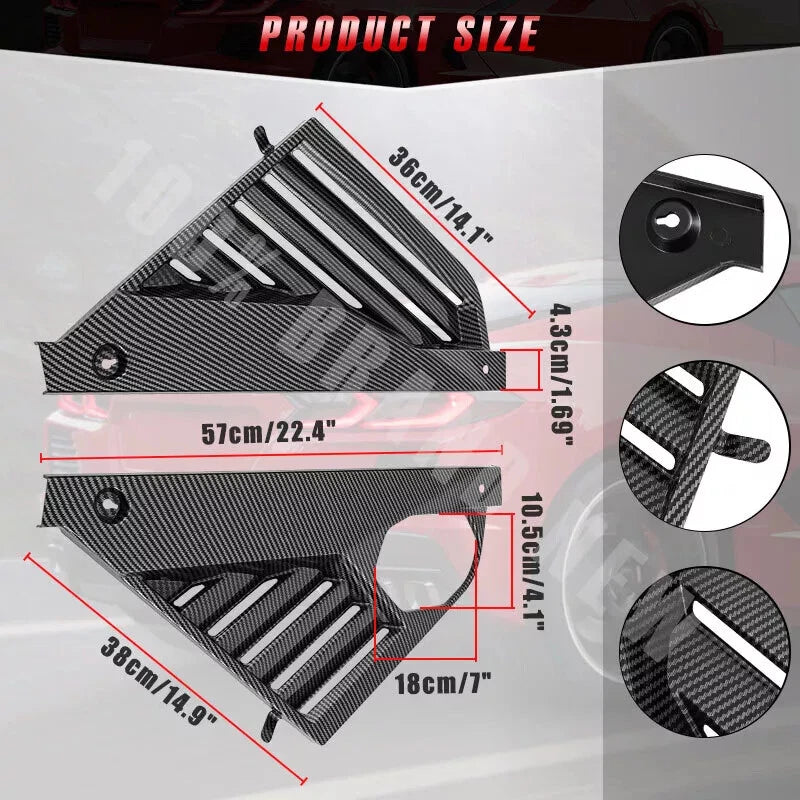 7X Carbon Fiber Engine Bay Trim Cover for 2020-2024 Corvette C8