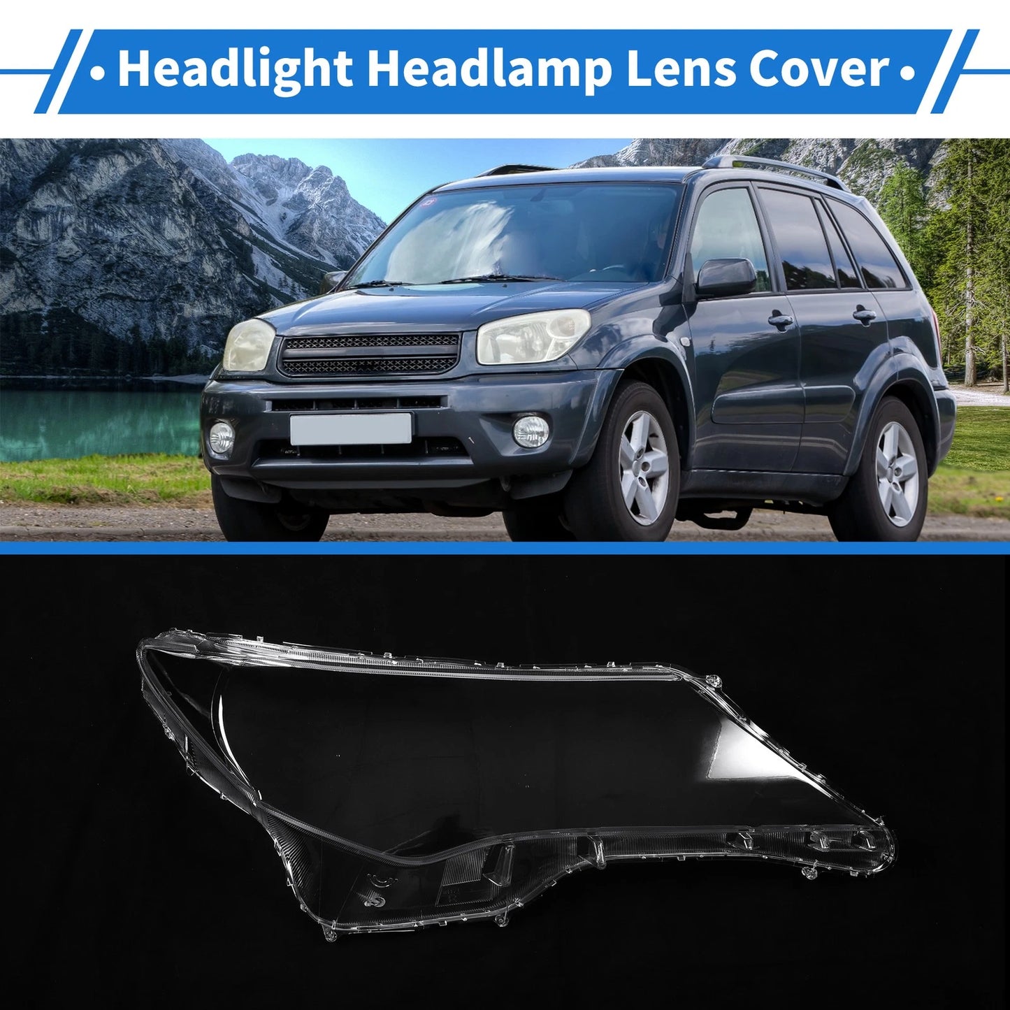 Front Right Headlight Lens Cover for Toyota RAV4 (2013-2015)