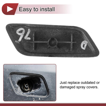 Front Left Washer Nozzle Cover for Lexus RX350 (2012-2014) Black 1 Pcs