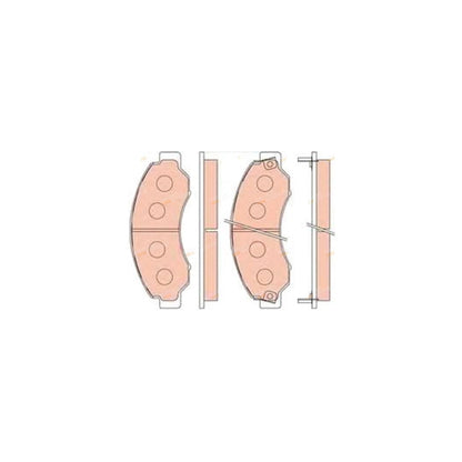 Front Disc Brake Pad Set for Nissan Civilian Bus W41 (1999-2010)