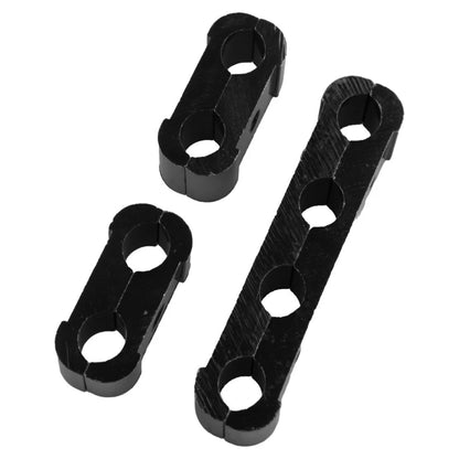 3 x Black Aluminum Engine Spark Plug Wire Separator Clamp for Car 79-23