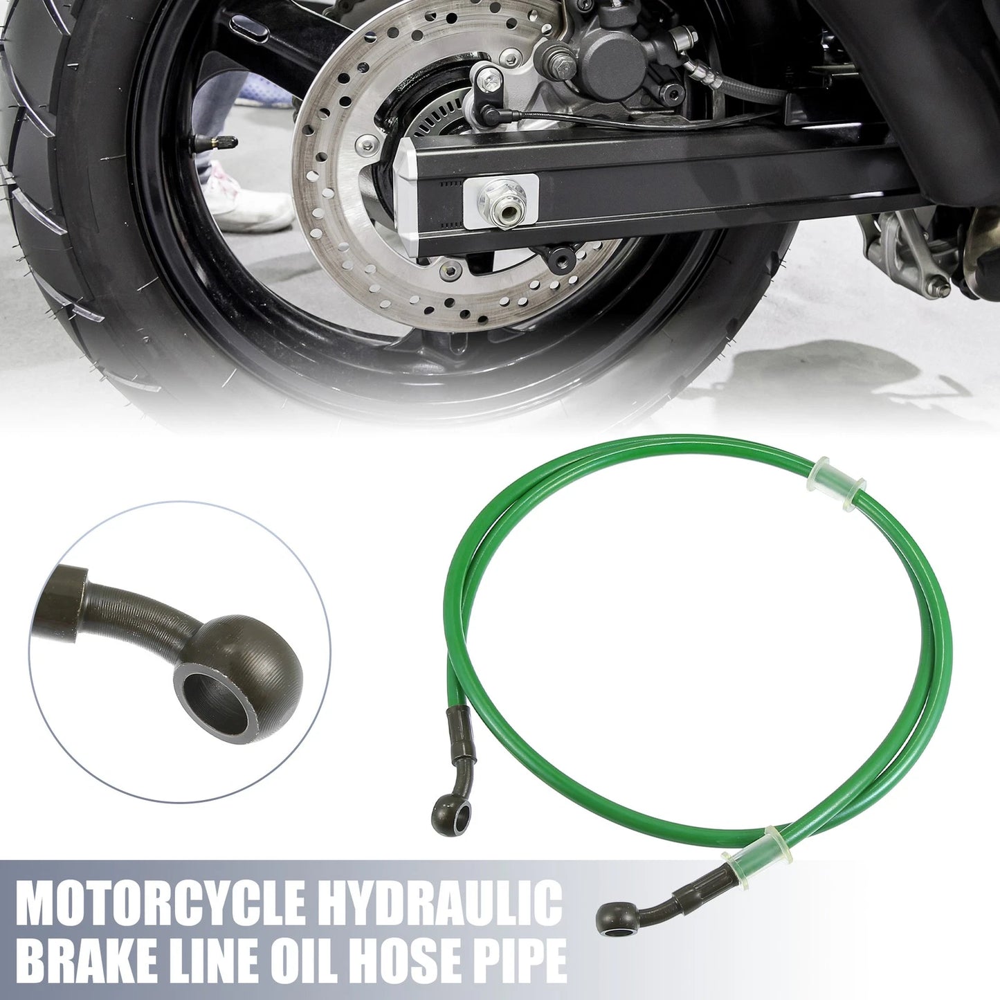 Brake Line / 120cm 10mm ID / Hydraulic Oil Hose Pipe for Motorcycle Green