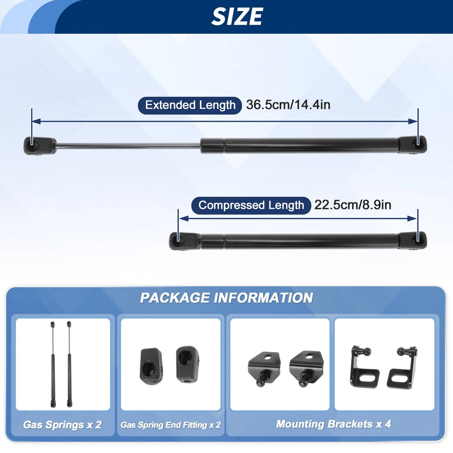 Front Hood Lift Supports Struts for Chevy Colorado & GMC Canyon