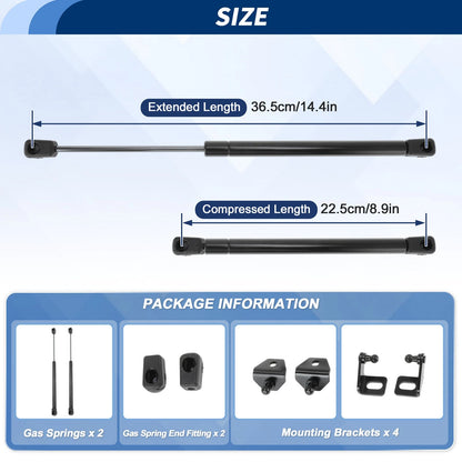 Front Hood Lift Supports Struts for Chevy Colorado & GMC Canyon