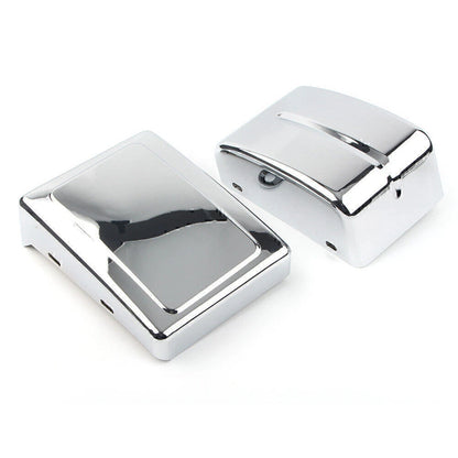 Chrome Battery Side Covers for Harley Dyna Fat Bob Super Glide (2006-2017)