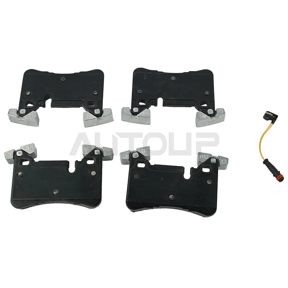 Rear Brake Disc Rotors With Pads & Sensor for Mercedes C63 AMG (2008–2015)