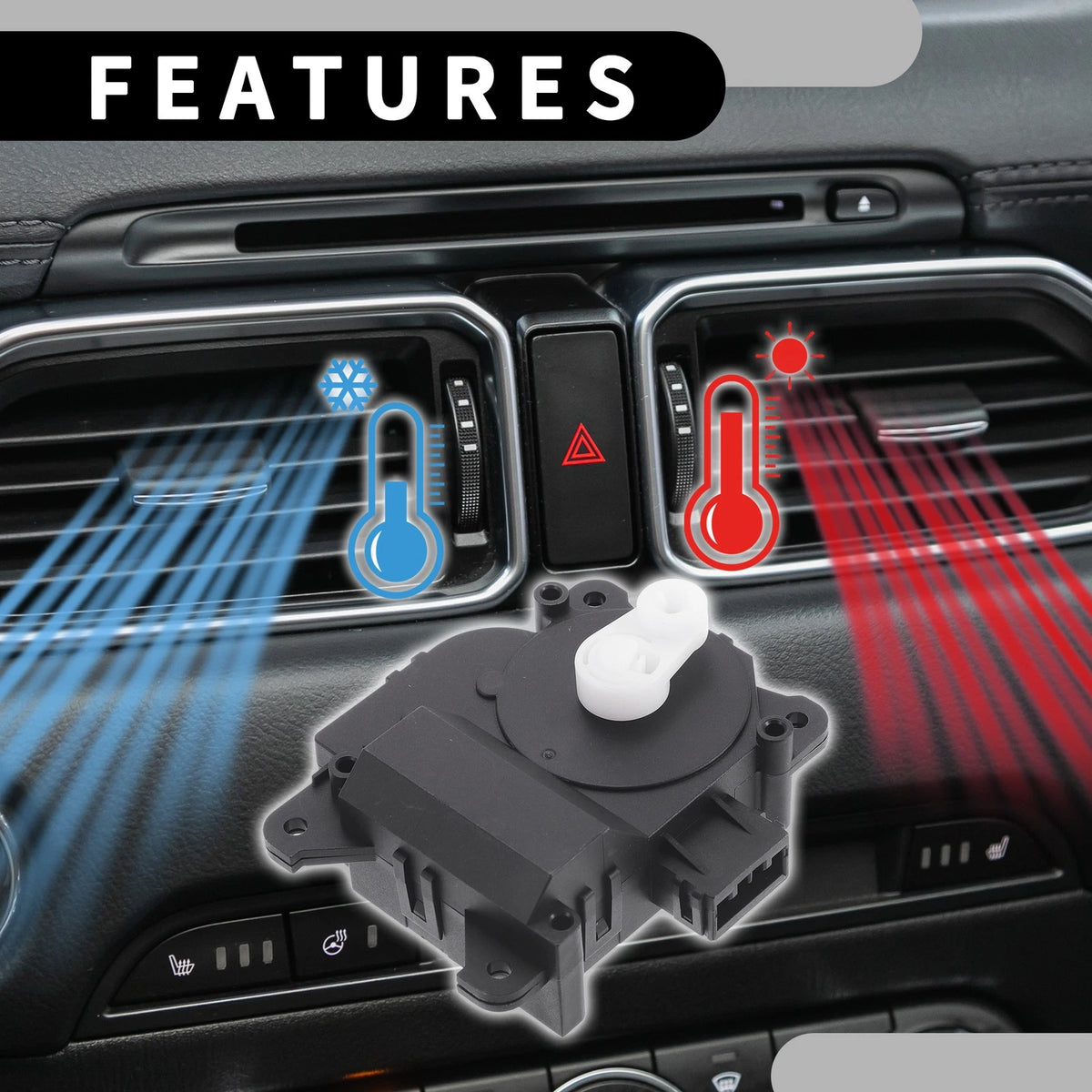 Heater Blend Door Actuator for Honda Odyssey V6 3.5L (2011-2017)