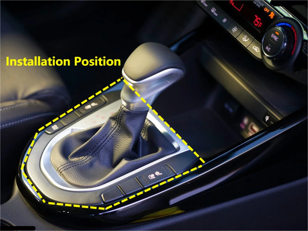 Carbon Fiber Gear Shift Box Panel Lid Cover Trim for Kia Forte K3 (2019-2021)