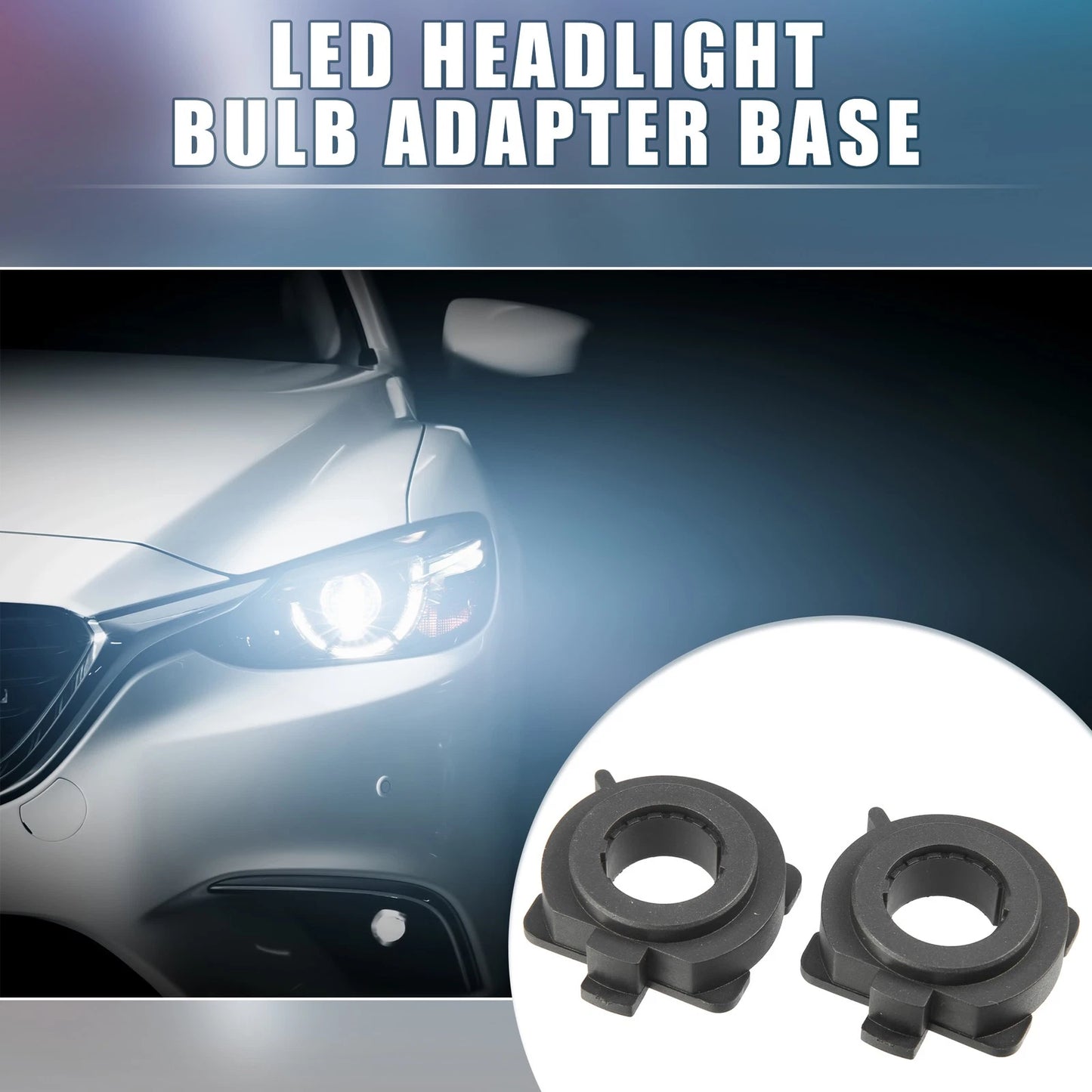 H7 LED Headlight Bulb Holder Socket for Mazda 3 5 6 MX-5 CX-5 CX-7 ()